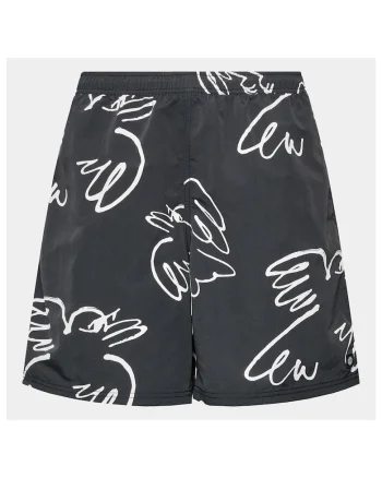 Pantaloni barbati,  Nylon, Negru