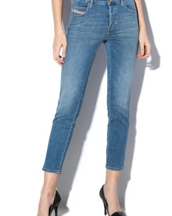 Blugi slim fit cu croiala skinny Babhila, Albastru