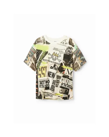 Tricou Baieti,  302006663, Bumbac, Bej
