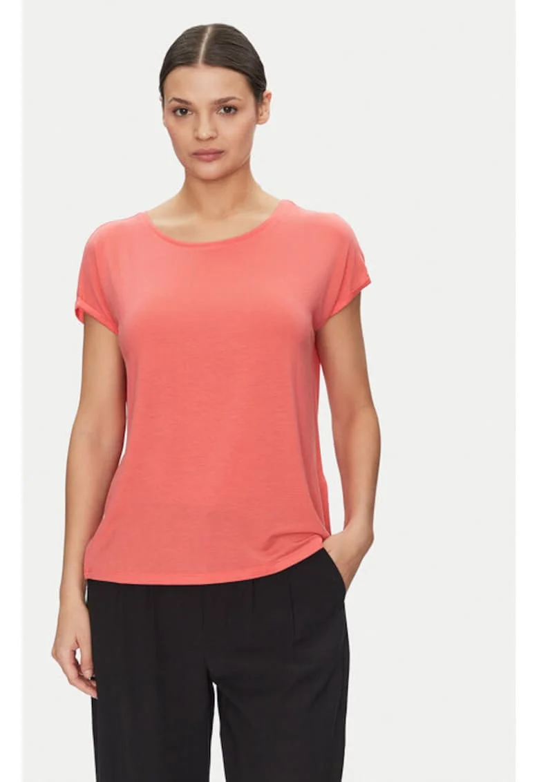Tricou dama,  304785931, Lyocell, Roz, Roz