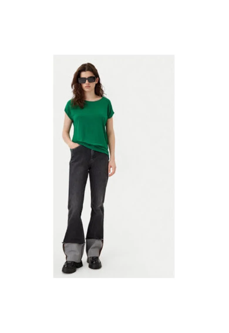 Tricou dama,  304785917, Lyocell, Verde, Verde