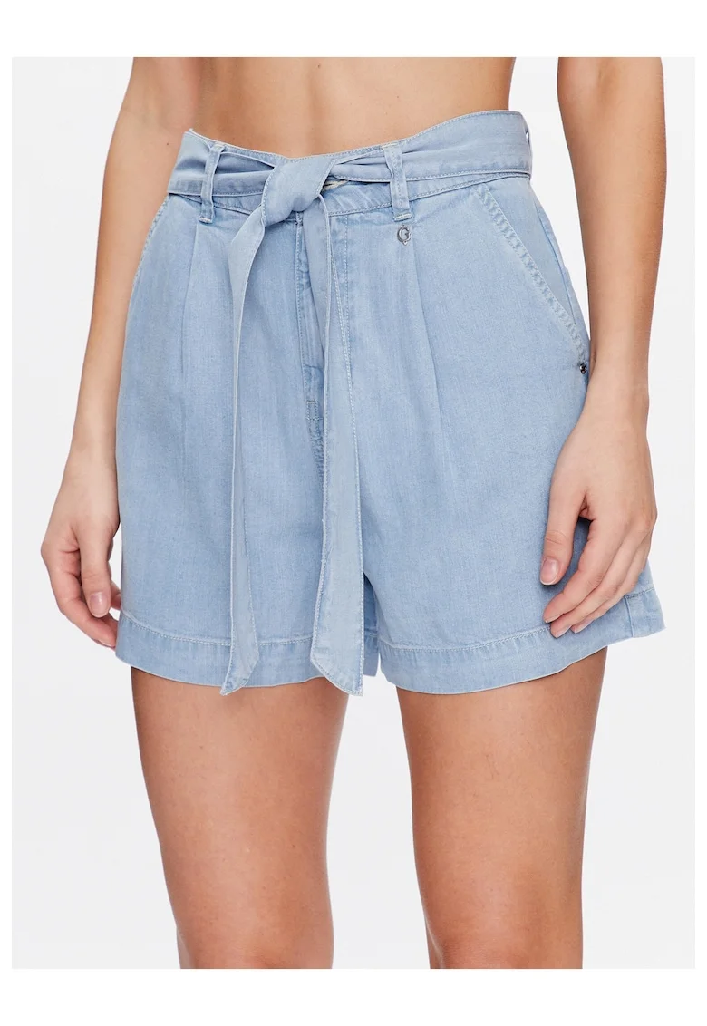 Pantaloni scurti dama,  Lyocell, Albastru