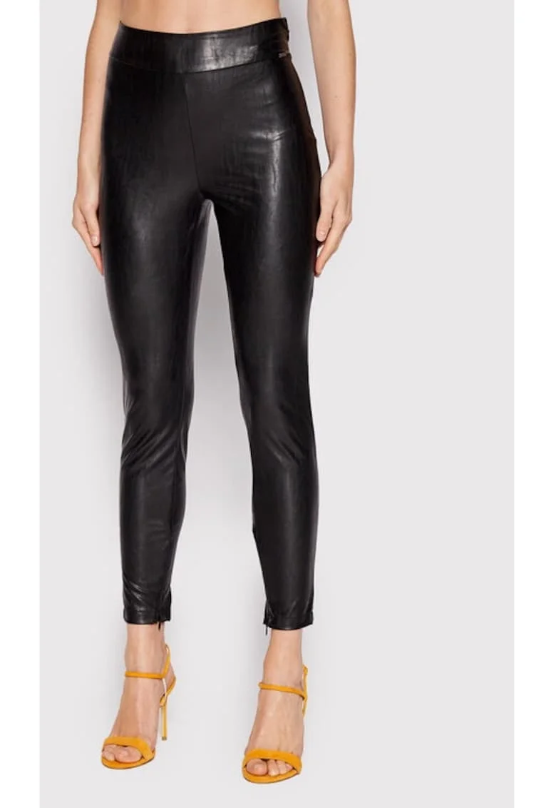 Pantaloni dama,  770832, Negru, Poliamida