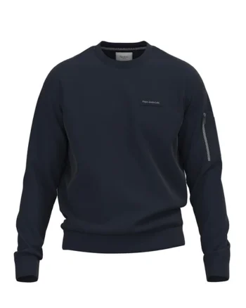 Bluza sport cu fenta cu fermoar, Albastru inchis/Bleumarin