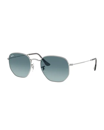 Ochelari de soare unisex cu lentile in degrade - 65569, Argintiu