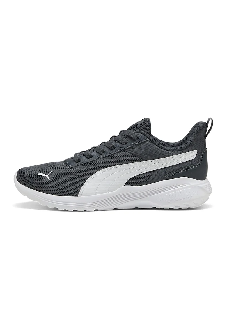 Pantofi sport Anzarun 2 Lite din material textil cu insertii din piele ecologica, Alb/Gri carbune