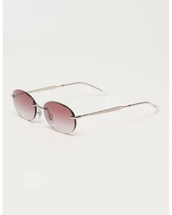 Ochelari de soare rotunzi unisex cu rama metalica, Argintiu inchis