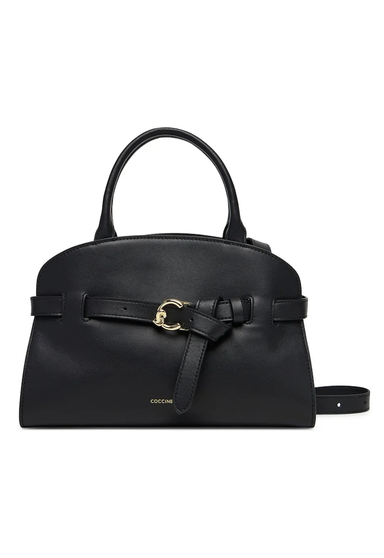 Geanta tote de piele cu bareta decorativa Sabine, Multicolor