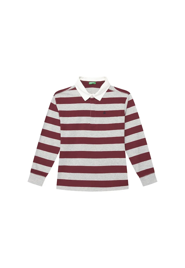 Bluza  dungi, colorat, bumbac 760350, Rosu