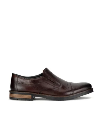 Pantofi barbati,  semi-ghete, piele naturala, maro,
