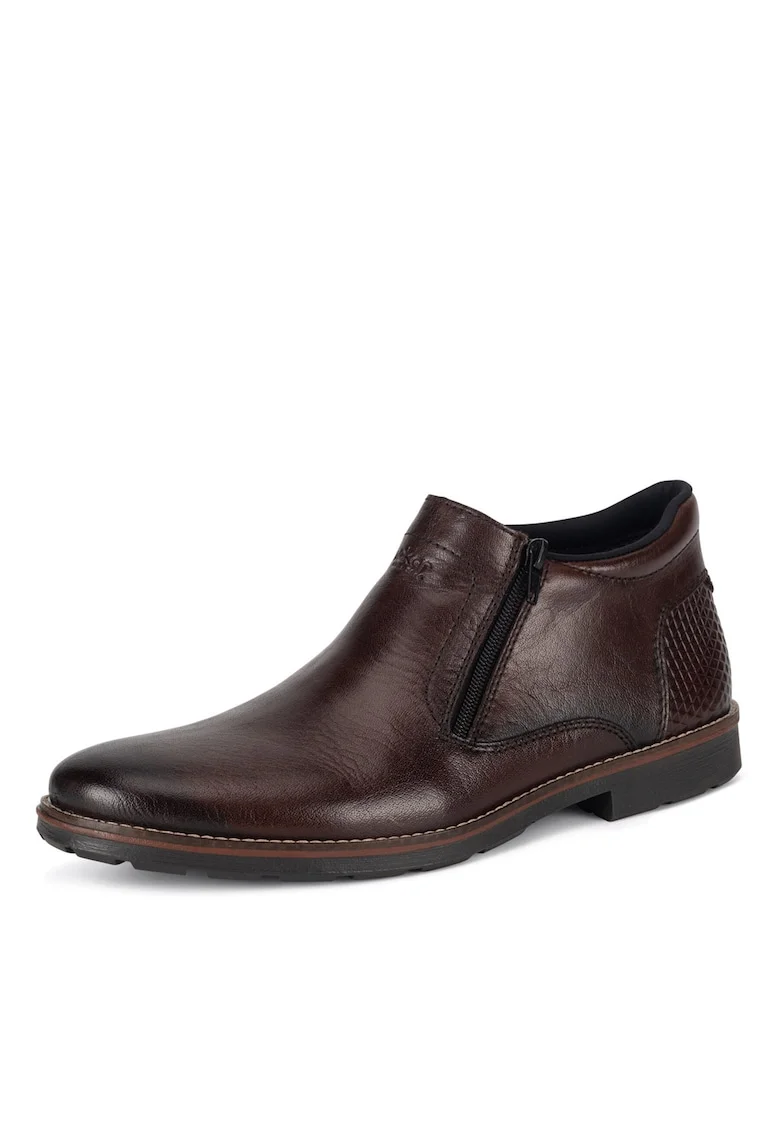 Pantofi barbati,  semi-ghete, piele naturala, maro