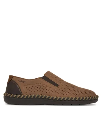 Pantofi barbati,  bej, piele naturala