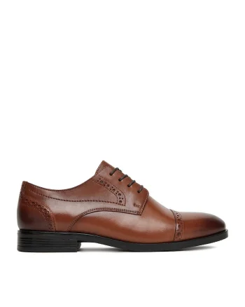 Pantofi barbati,  CEO-PALMER-02, piele naturala, maro