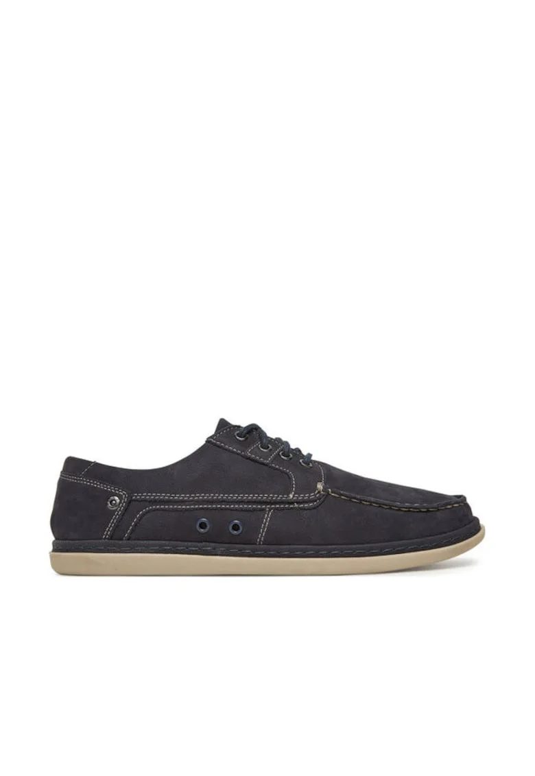 Pantofi barbati,  VITO-24 MB, piele naturala, albastru inchis
