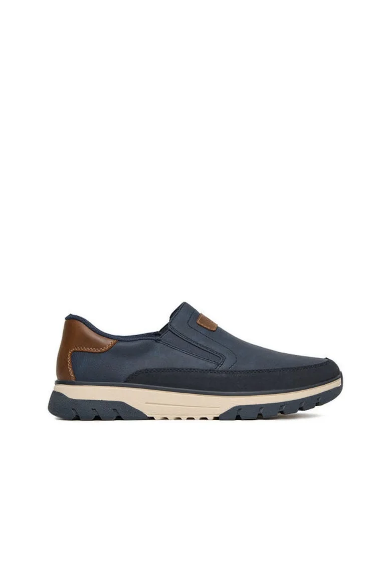 Pantofi barbati,  bleumarin, tesatura