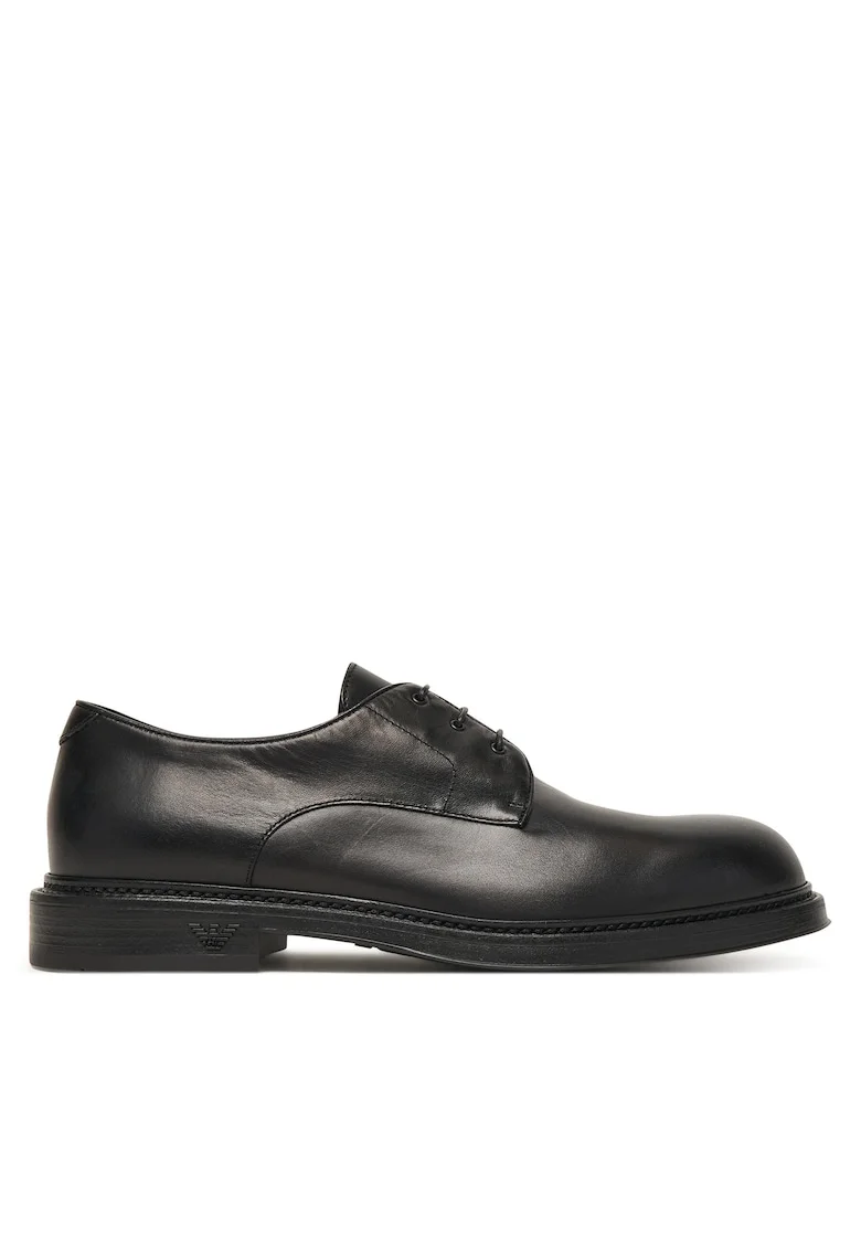 Pantofi barbati,  ghete, piele naturala, negru
