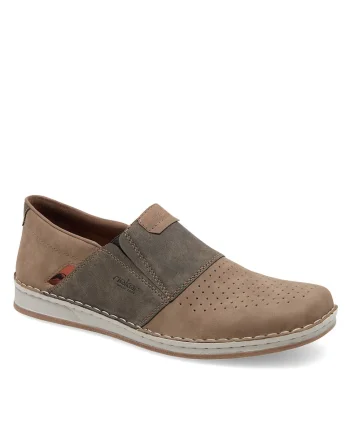 Pantofi barbati,  bej, material sintetic