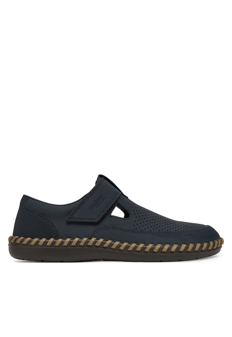 Pantofi barbati,  bleumarin, piele naturala - 65875, Bleumarin
