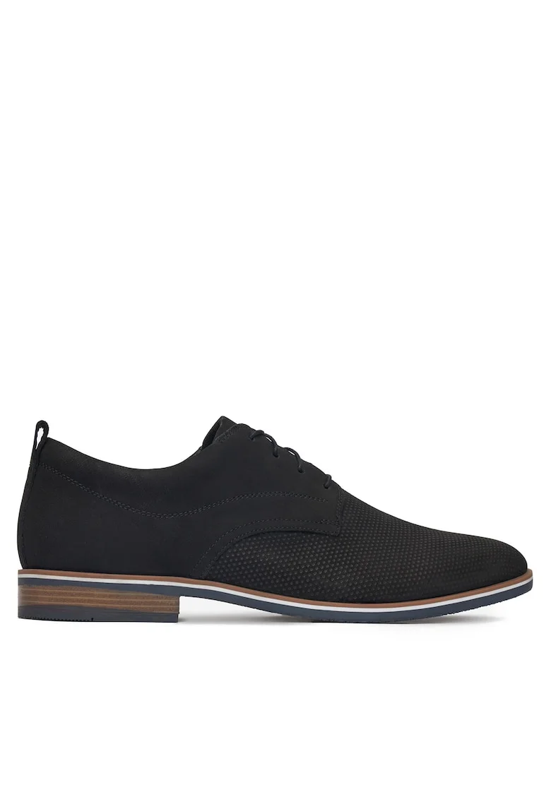 Pantofi barbati,  piele naturala, 65885, Negru