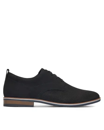 Pantofi barbati,  piele naturala, 65885, Negru