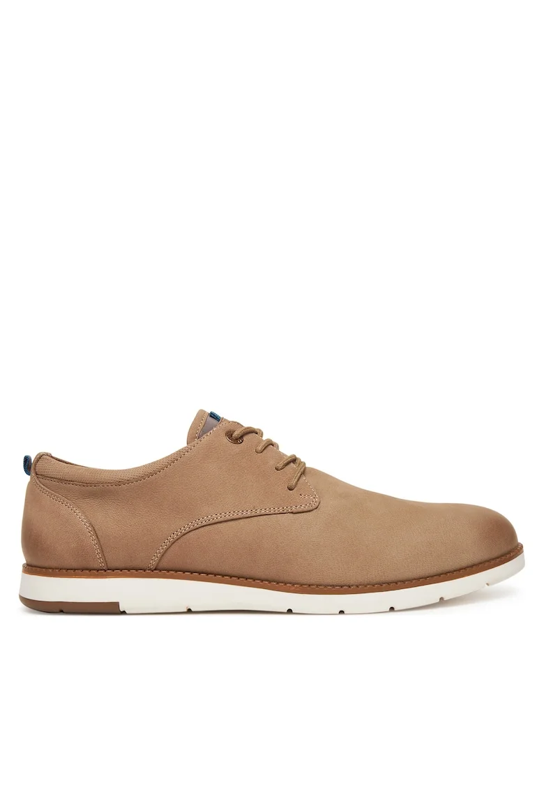 Pantofi barbati,  piele naturala, 97548, Bej