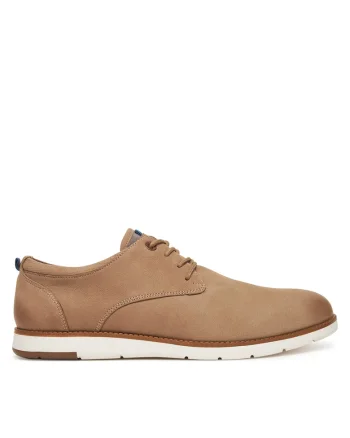 Pantofi barbati,  piele naturala, 97548, Bej