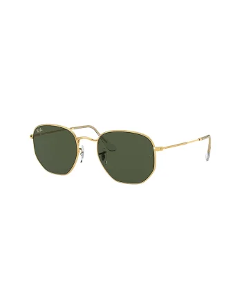 Ochelari de soare unisex cu lentile in degrade - 65569, Verde/Auriu