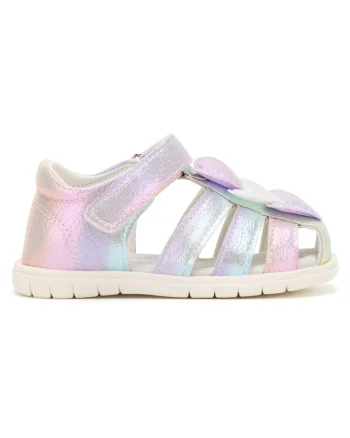 Sandale copii,  multicolor, material textil, sistem inchidere Velcro,