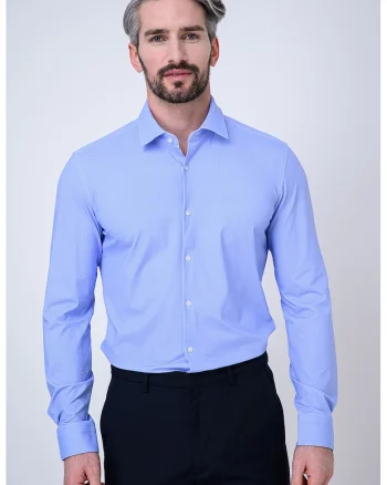 Camasa slim fit cu imprimeu Kenno, Albastru deschis/Albastru