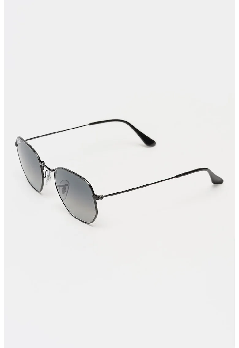 Ochelari de soare unisex cu lentile in degrade - 65569, Verde/Negru