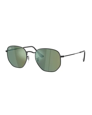 Ochelari de soare unisex cu lentile in degrade - 65569, Negru/Verde masliniu