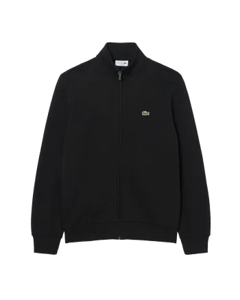 Bluza de trening cu croiala regular-fit si fermoar, Negru