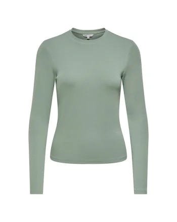 Bluza cambrata cu decolteu la baza gatului, Verde deschis