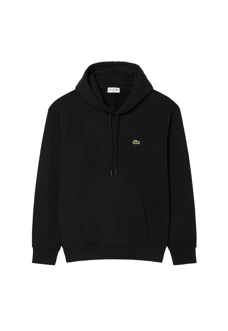 Hanorac regular-fit cu buzunar kangaroo, Negru