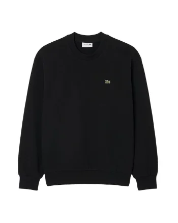 Bluza de trening cu croiala regular-fit si decolteu la baza gatului, Negru