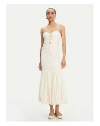 Rochie,  poliamida, bej, S