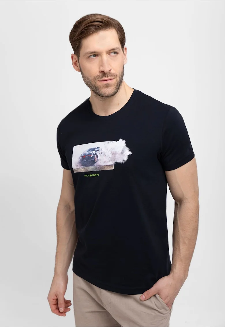 Tricou  T-Dust pentru barbati albastru marin, Bleumarin