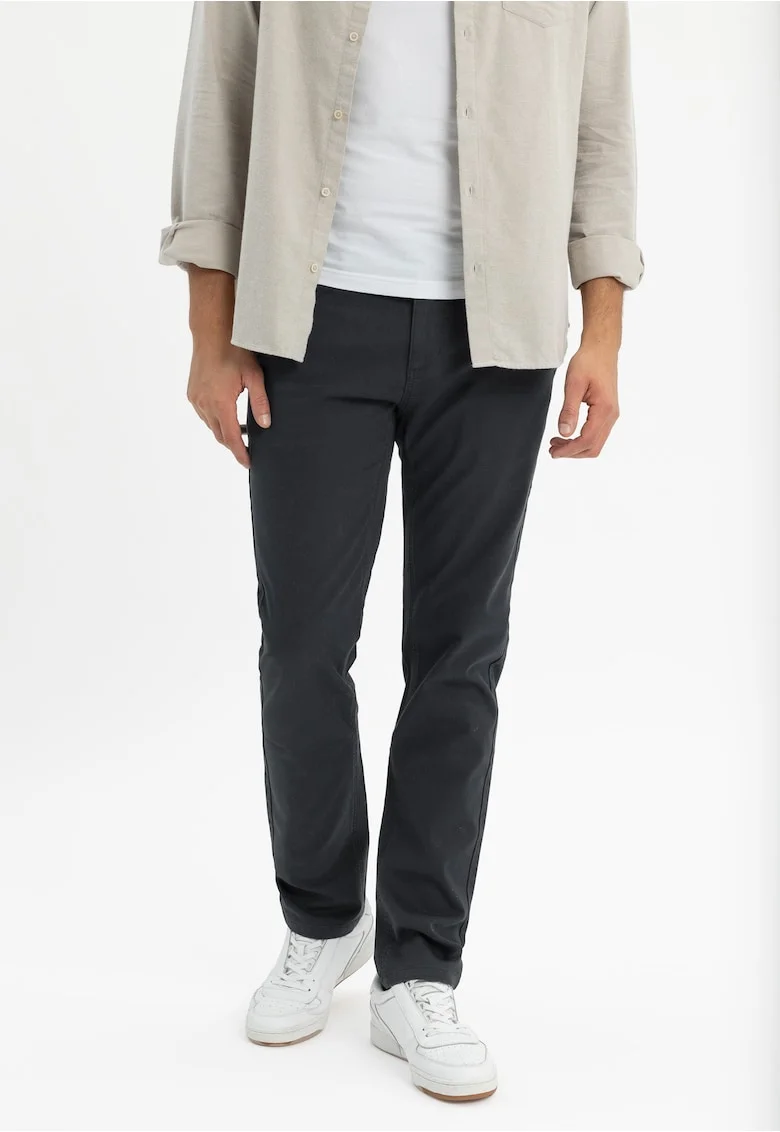Pantaloni chino din bumbac, Comfort Fit,  R-Marshall, albastru marin, Bleumarin