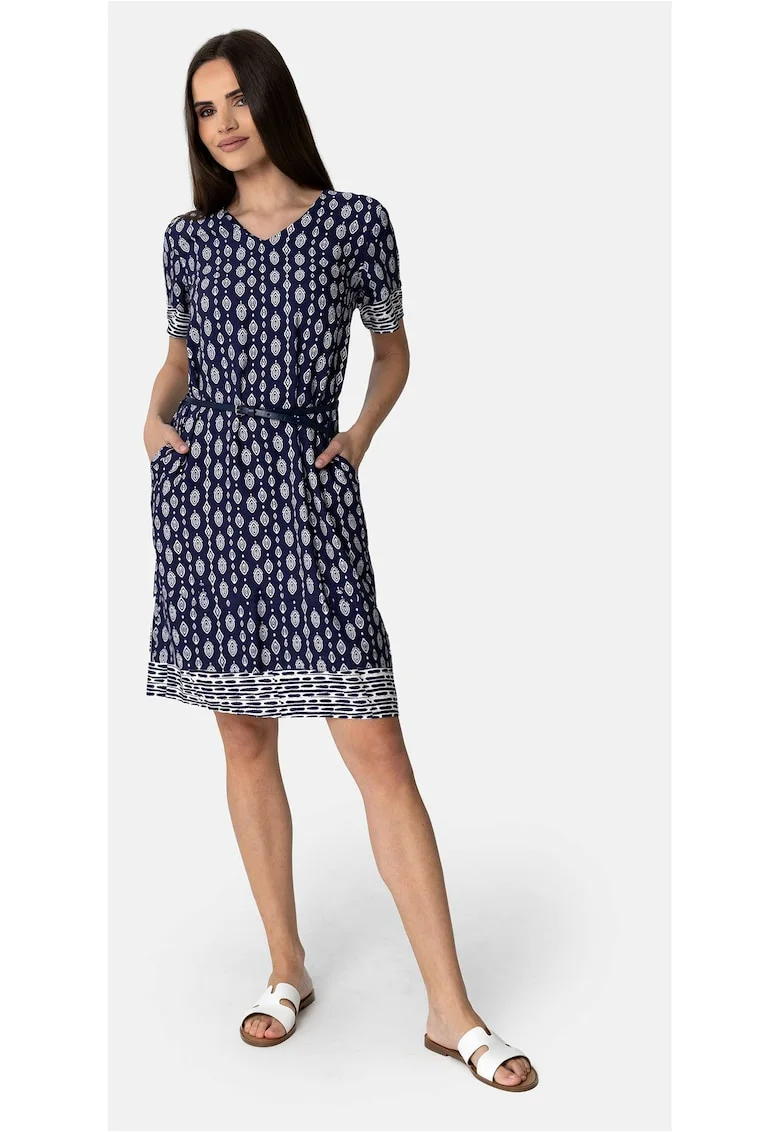 Rochie midi, Bleumarin