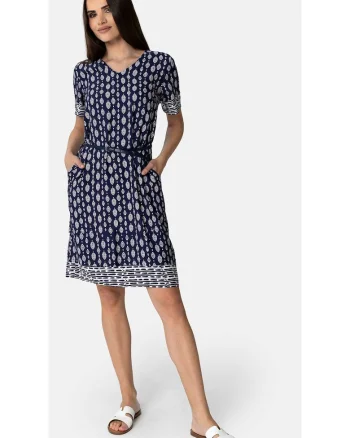 Rochie midi, Bleumarin