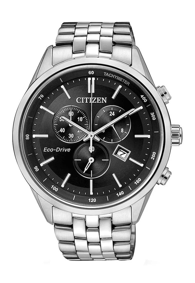 Ceas cu incarcare solara, Argintiu - 32875, Argintiu/Negru