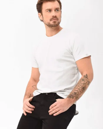 Tricou uni din bumbac, Comfort Fit,  T-Bas, crem,