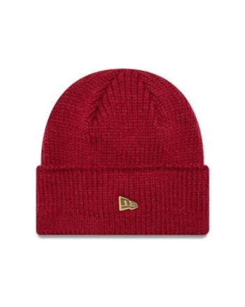 Caciula barbati,  Wide Cuff Beanie, rosu, material sintetic