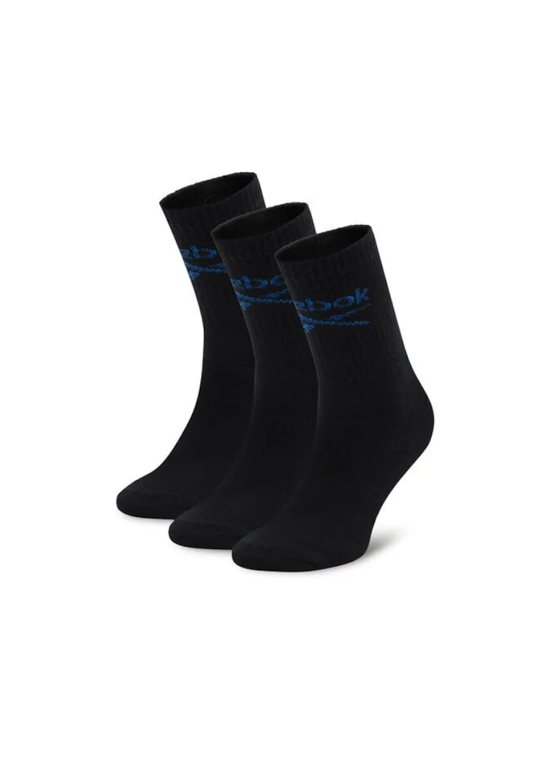 Sosete  unisex, 3 perechi, lungi, negre,