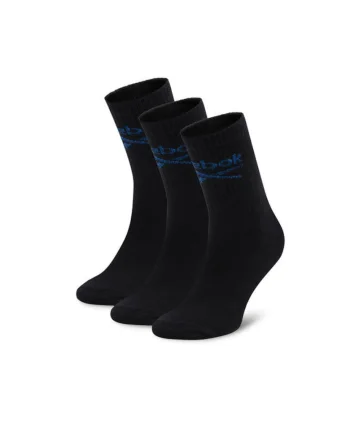 Sosete  unisex, 3 perechi, lungi, negre,