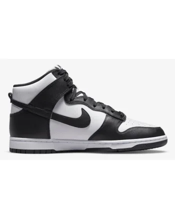 Tenisi barbati,  Dunk High, Piele, Alb/Negru, Alb/Negru