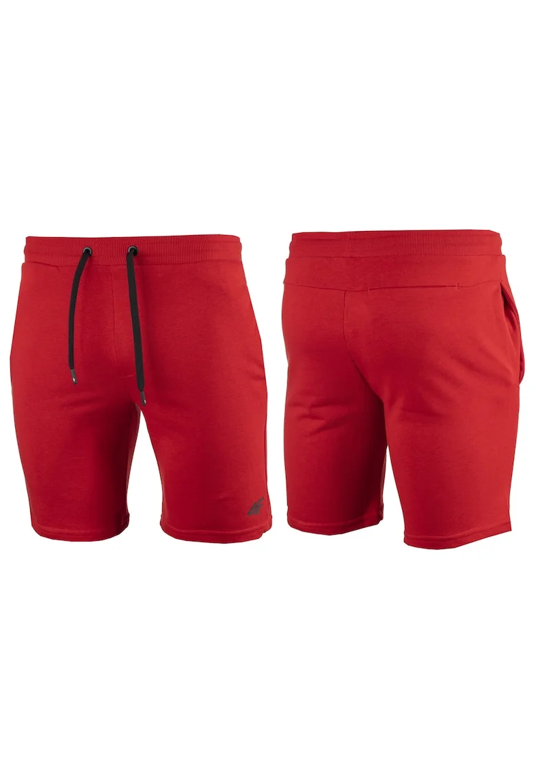 Pantaloni scurti sport pentru barbati,  4FSS23TSHOM156, Bumbac/Poliester, Rosu