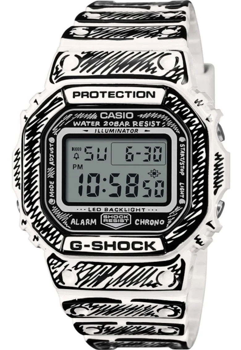 Ceas barbatesc  DW-5600JV-7ER Quartz Alb