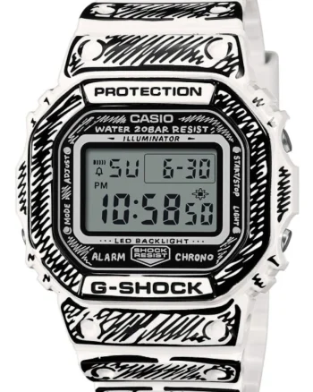Ceas barbatesc  DW-5600JV-7ER Quartz Alb