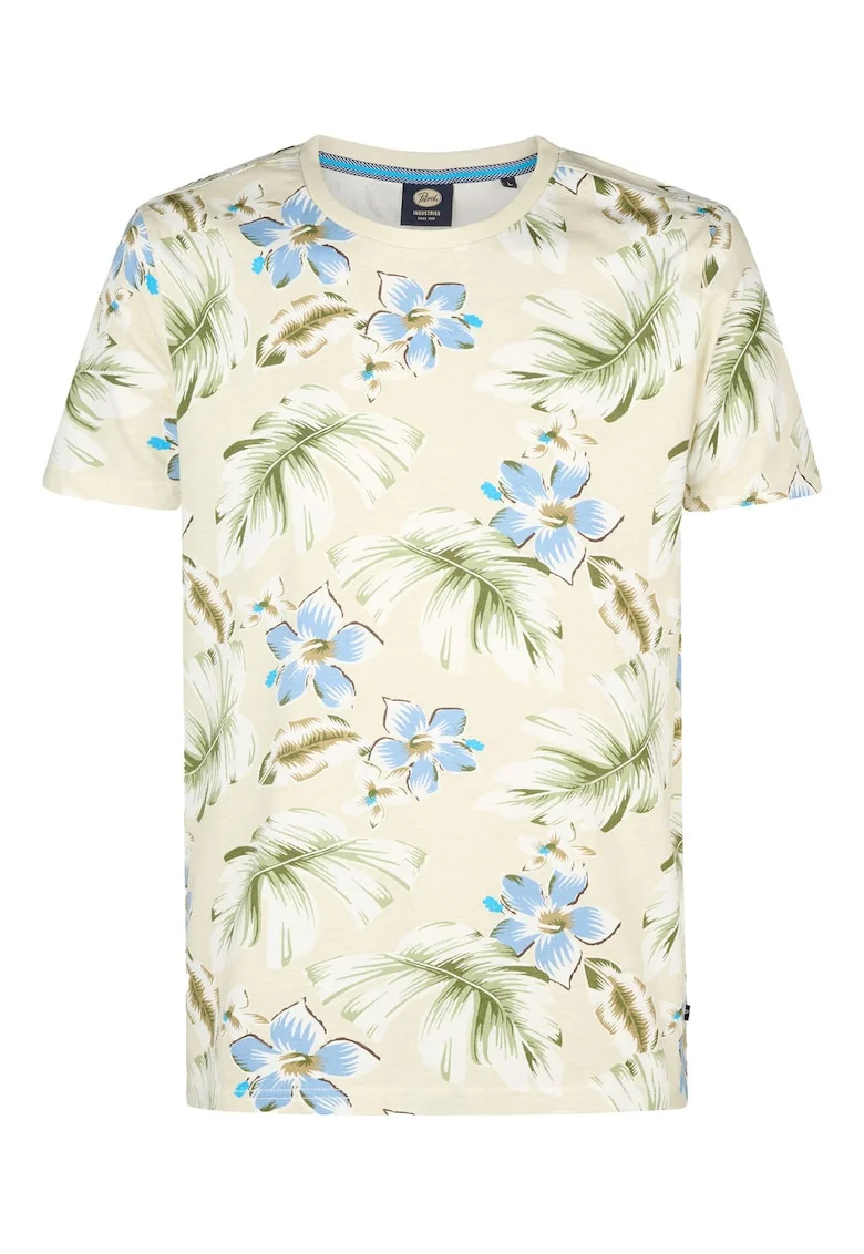 Tricou barbati,  bej, bumbac, Bej